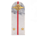 Сувенир Погон МВД из натурального камня мрамор Souvenir Epaulets варинант исполнения - 1 | Loft Concept в Орле