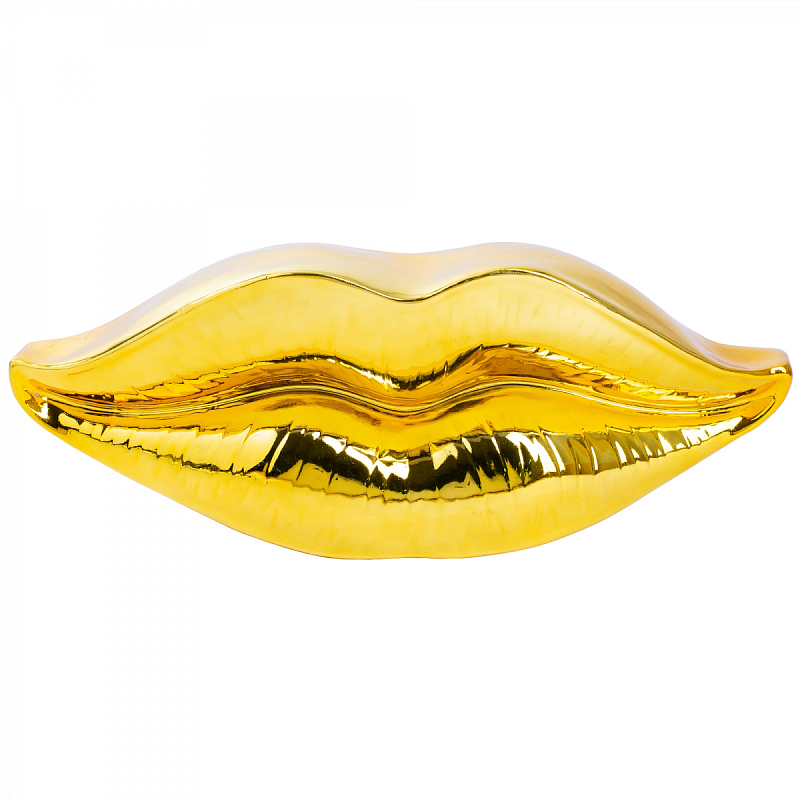 Настенный декор LIPS wall accessory GOLD Глянцевое золото Настенный декор LIPS wall accessory GOLD Глянцевое золото в Орле | Loft Concept