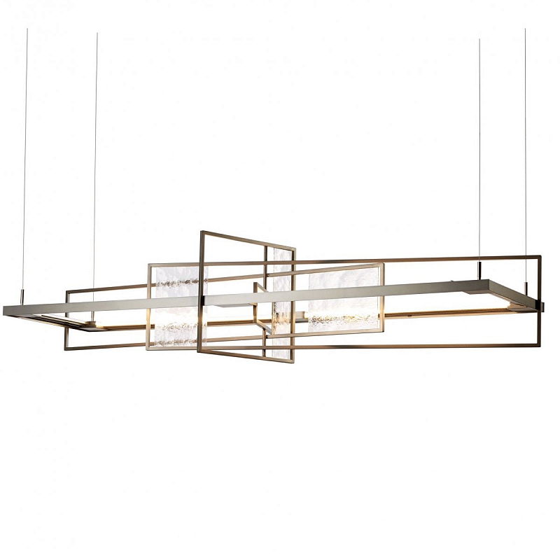 Люстра Summer LED Linear Suspension Light Латунь Прозрачный Люстра Summer LED Linear Suspension Light Латунь Прозрачный в Орле | Loft Concept
