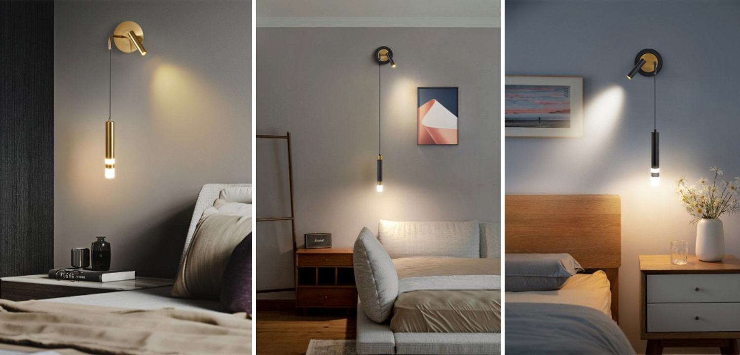 Бра-спот с подвесным светильником Spot Sconce Hanging Lamp Бра-спот с подвесным светильником Spot Sconce Hanging Lamp - Loft-Concept в Орле