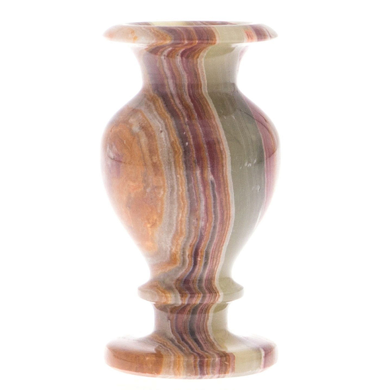 Ваза настольная для цветов из натурального оникса Onyx Vase Мульти Ваза настольная для цветов из натурального оникса Onyx Vase Мульти в Орле | Loft Concept