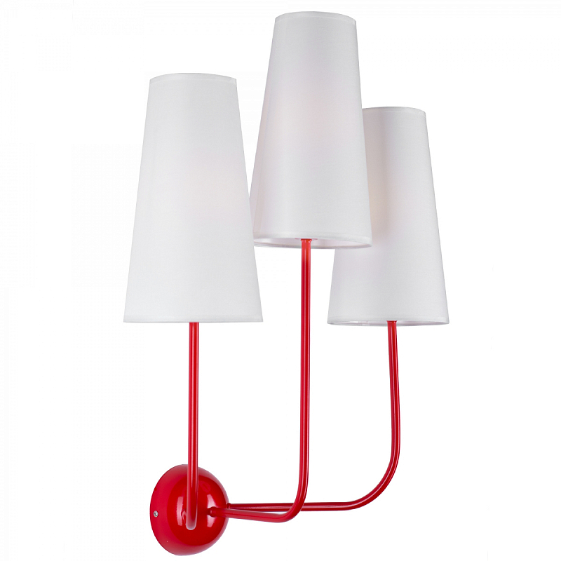 Бра Graceful Red Toadstools Красный Молочный в Орле | Loft Concept 