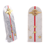 Сувенир Погон МВД из натурального камня мрамор Souvenir Epaulets варинант исполнения - 4 | Loft Concept в Орле