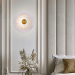 Бра светодиодный с мраморным рассеивателем латунь варинант исполнения - 3 | Loft Concept в Орле