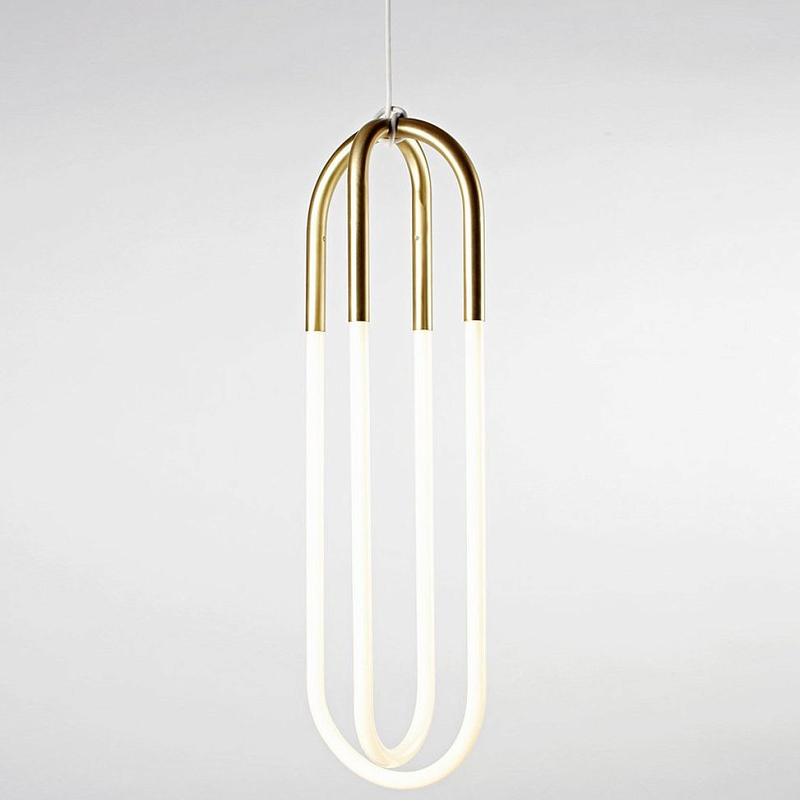 Подвесной светильник Rudi Double Loop Золотой Подвесной светильник Rudi Double Loop Золотой в Орле | Loft Concept