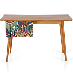 Письменный стол с принтом на ящиках Elise Desk варинант исполнения - 6 | Loft Concept в Орле