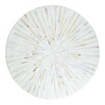 Столик с инкрустацией с перламутровым узором Dominic White варинант исполнения - 2 | Loft Concept в Орле