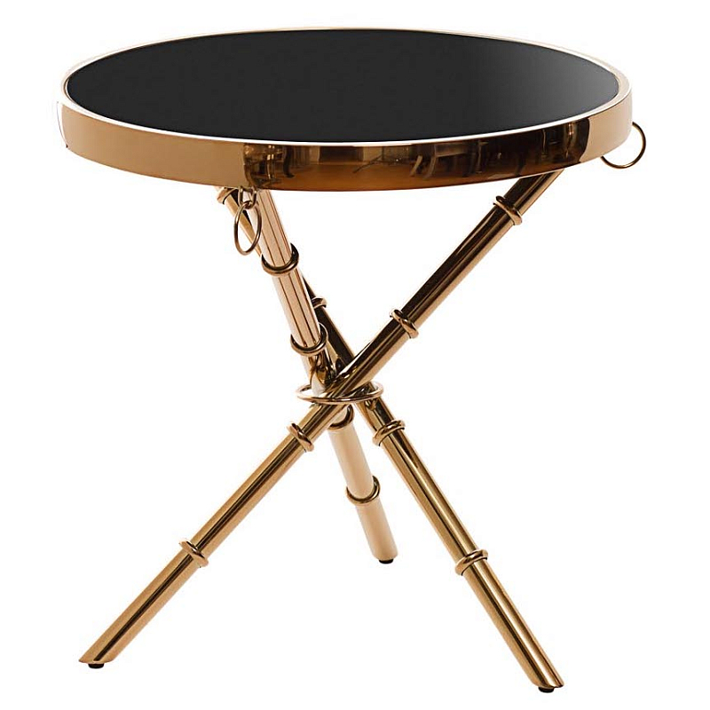 Стол Metal Bamboo Table pink gold Глянцевый черный Розовое золото Стол Metal Bamboo Table pink gold Глянцевый черный Розовое золото в Орле | Loft Concept