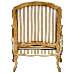 Кресло в полоску в стиле прованс Yvon French Seating Armchair варинант исполнения - 4 | Loft Concept в Орле