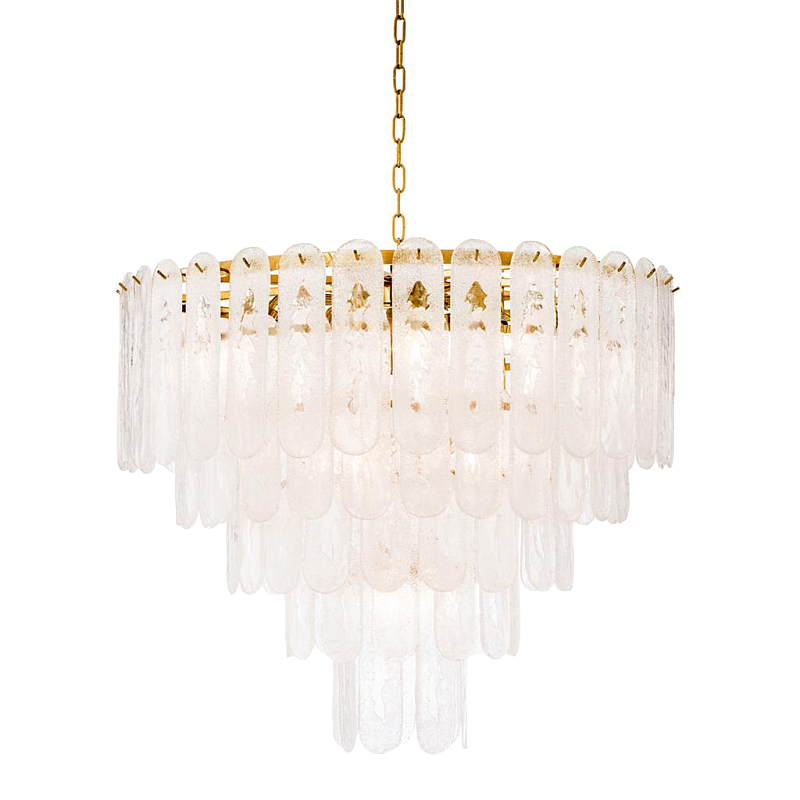Люстра Chandelier Riveria Золотой Прозрачный Люстра Chandelier Riveria Золотой Прозрачный в Орле | Loft Concept