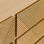 Комод с геометрическим рисунком на ящиках Anders Light Wood варинант исполнения - 5 | Loft Concept в Орле