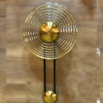 Бра с круглым рифленым плафоном янтарного цвета Savio Glass Disc Light варинант исполнения - 2 | Loft Concept в Орле