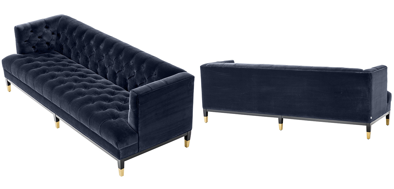 Диван Eichholtz Sofa Castelle midnight blue Диван Eichholtz Sofa Castelle midnight blue - Loft-Concept в Орле