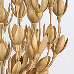 Люстра золотого цвета из множества металлических лепестков в форме тюльпанов Hinkley варинант исполнения - 7 | Loft Concept в Орле