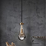 Подвесной светильник в форме капли с прозрачным стеклянным плафоном Dribble варинант исполнения - 1 | Loft Concept в Орле