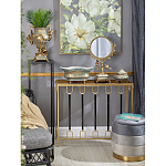 Шкатулка голубого цвета с золотым растительным узором Eden Garden варинант исполнения - 2 | Loft Concept в Орле