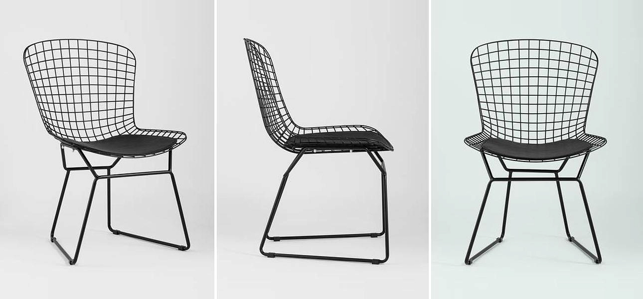 Стул Bertoia Chair Черный Матовый Металл Стул Bertoia Chair Черный Матовый Металл - Loft-Concept в Орле