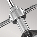 Подвесной светильник цвета хром с рифленым стеклянным цилиндрическим плафоном в современном стиле Feiss варинант исполнения - 4 | Loft Concept в Орле