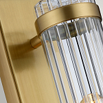 Бра вертикальное с рифленым стеклянным плафоном и прямоугольным основанием Quintiesse варинант исполнения - 4 | Loft Concept в Орле