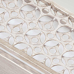 Бра прямоугольное в серебрянном цвете с ажурной решеткой Feiss варинант исполнения - 4 | Loft Concept в Орле