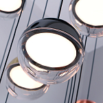 Люстра каскадная с черным круглым основанием 27 подвесов Celestial Waltz варинант исполнения - 4 | Loft Concept в Орле