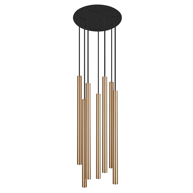 Светильник Trumpet Disk Gold 7 плафонов Золотой Светильник Trumpet Disk Gold 7 плафонов Золотой в Орле | Loft Concept