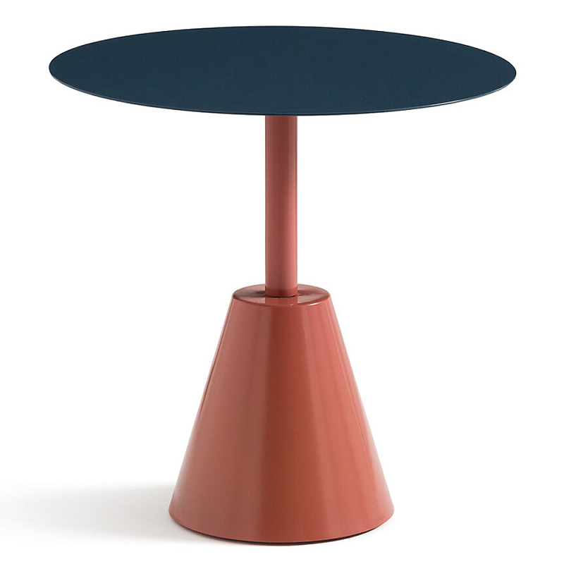 Стол для сада из стали Round Steel Синий Серый Терракотовый Стол для сада из стали Round Steel Синий Серый Терракотовый в Орле | Loft Concept