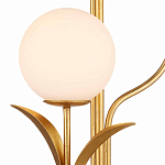 Торшер с золотым каркасом в виде стебля с листьями Inspired by Nature варинант исполнения - 2 | Loft Concept в Орле