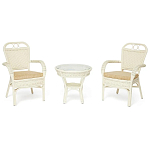 Комплект террасный из ротанга Eloise белый варинант исполнения - 1 | Loft Concept в Орле