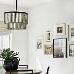 Люстра круглая с подвесками из натурального перламутра Nacre варинант исполнения - 3 | Loft Concept в Орле