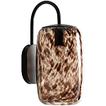 Бра с плафоном из янтарного стекла Amber Olmos Wall Lamp варинант исполнения - 1 | Loft Concept в Орле