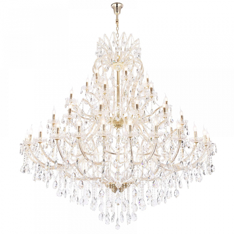Люстра Pasquale Chandelier 56 Золотой Прозрачный Люстра Pasquale Chandelier 56 Золотой Прозрачный в Орле | Loft Concept