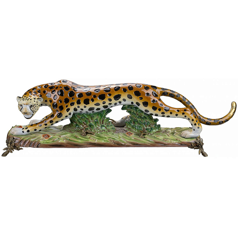 Фигурка Cheetah Золотой Бежевый Коричневый Зеленый Фигурка Cheetah Золотой Бежевый Коричневый Зеленый в Орле | Loft Concept