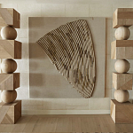 Декор настенный в Эко стиле рафия Malibu wall panel варинант исполнения - 2 | Loft Concept в Орле