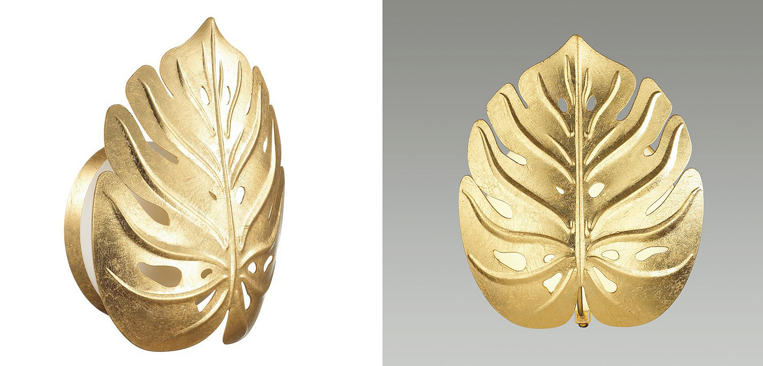 Бра Gold Monstera Leaf Бра Gold Monstera Leaf - Loft-Concept в Орле
