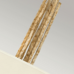 Люстра подвесная с широким белым текстильным абажуром и вертикальными декоративными элементами Hinkley варинант исполнения - 5 | Loft Concept в Орле