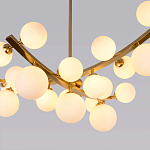 Люстра подвесная фигурная с белыми лампами в форме шара Felicitat варинант исполнения - 2 | Loft Concept в Орле