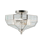 Потолочный светильник шестигранной формы с прозрачными стеклянным плафоном Elstead Lighting варинант исполнения - 5 | Loft Concept в Орле