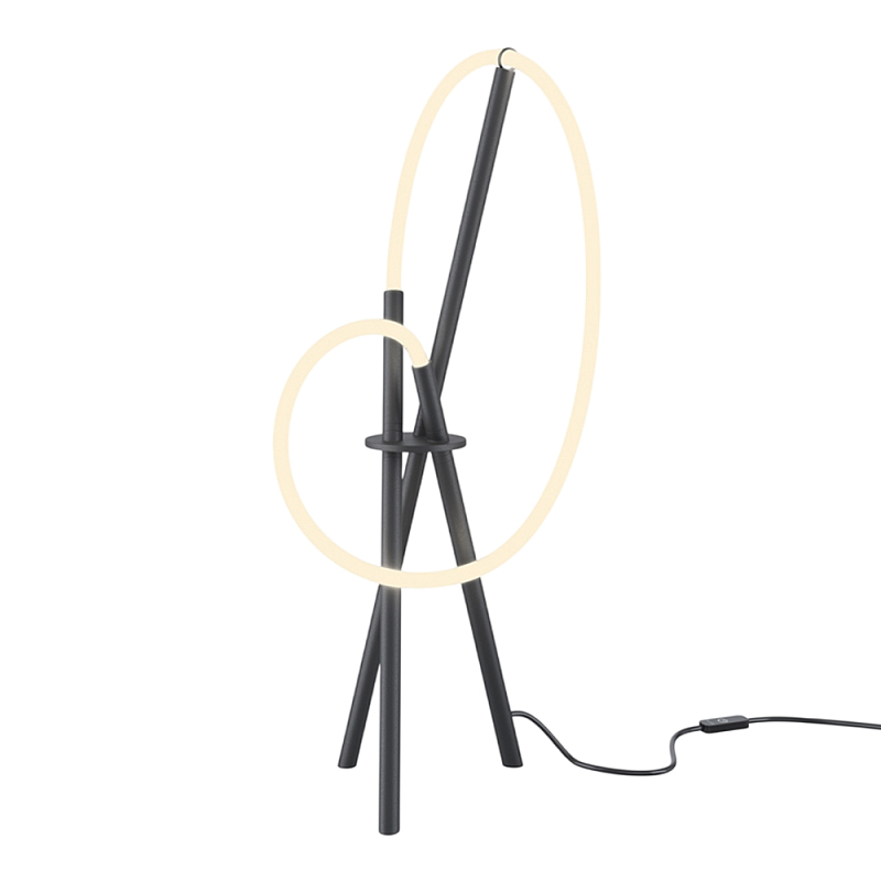 Настольный светильник Crochet Black 3000К 15Вт Черный Белый в Орле | Loft Concept 