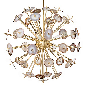 Люстра Agate Burst Chandelier Brass
