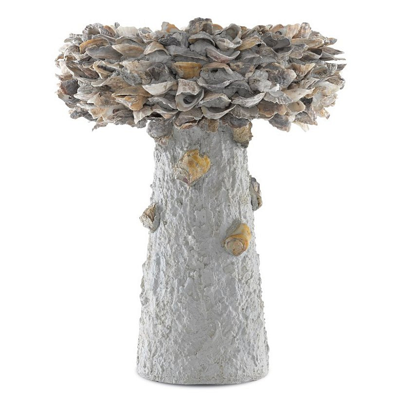 Приставной стол Oyster Shell Medium Bird Bath Серый в Орле | Loft Concept 