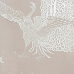 Обои ручная роспись в стиле Арт-деко Whistler Peacocks Special Colourway on Almost Mauve dyed silk варинант исполнения - 2 | Loft Concept в Орле