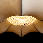 Подвесной светильник с белым фигурным абажуром и мягкими волнистыми краями Cloud Motion  варинант исполнения - 7 | Loft Concept в Орле