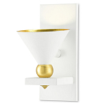 Бра с бело-золотыми плафоном в форме конуса Light Source варинант исполнения - 4 | Loft Concept в Орле