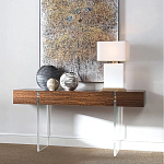 Консоль прямоугольная с выдвижным ящиком на прозрачных ножках Hitchcock варинант исполнения - 1 | Loft Concept в Орле