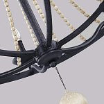 Люстра с 6-ю лампами и кремовыми деревянными бусинами Feiss варинант исполнения - 4 | Loft Concept в Орле