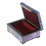 Шкатулка из натурального камня лазурит и чароит Stone Casket варинант исполнения - 3 | Loft Concept в Орле