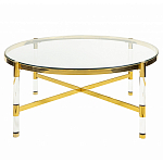 Кофейный столик со столешницей из стекла Crossy варинант исполнения - 1 | Loft Concept в Орле