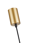 Подвесной светильник с сетчатым металлическим плафоном цилиндрической формы золотой Metal Mesh варинант исполнения - 5 | Loft Concept в Орле