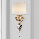 Бра с цветочным основанием и тканевым абажуром Tugella Flower Lamp варинант исполнения - 2 | Loft Concept в Орле